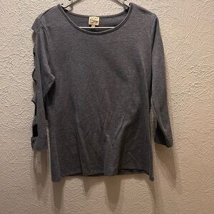 Como Vintage Charcoal Long Sleeve Top